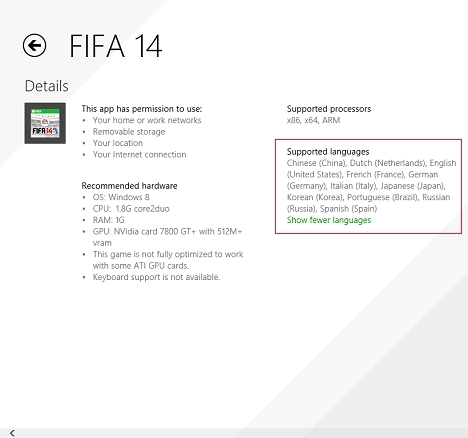 Windows 8.1, apps, Store, preferences, accessibility, languages, recommendations