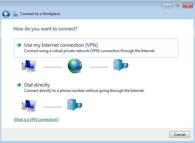 VPN, create, connections, disconnect, server, Windows 7