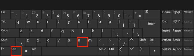 Press Ctrl + N on your keyboard