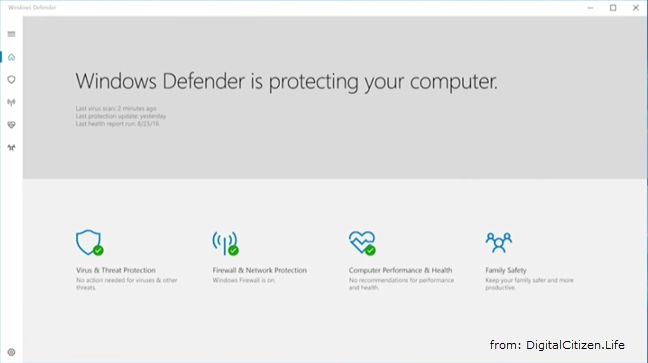 Windows Defender, Windows 10 Creators Update