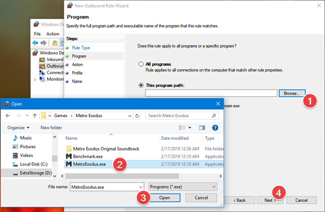 exe-Datei des Windows-Softwareprogramms