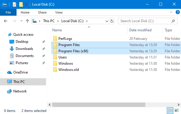 Most apps in Windows are installed in the <em>Program Files</em> folders