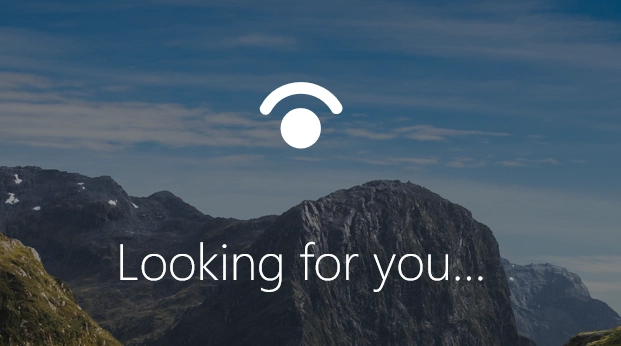 Windows Hello Face looking for you