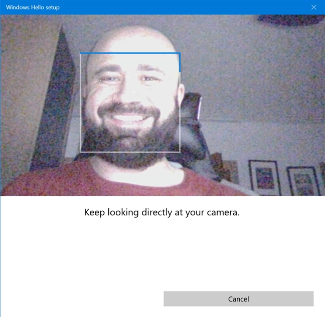 Windows Hello Face scans your face