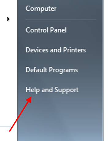 Windows, Help and Support, How to