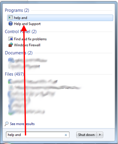 Windows, Help and Support, How to