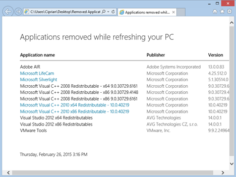refresh, Windows 8.1, installation, reinstall