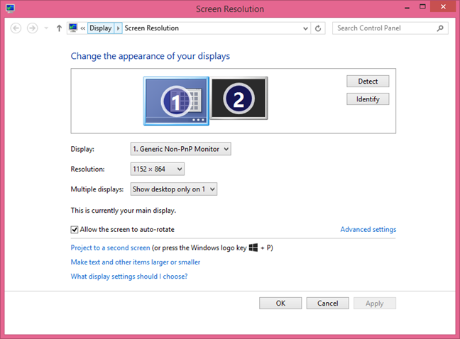 changing screen resolution windows 8 changing screen resolution windows 8