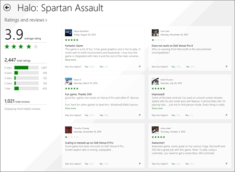 Windows 8.1, apps, games, Store, discover, install, review