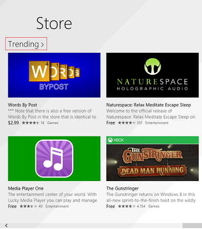 Windows 8.1, apps, games, Store, discover, install, review