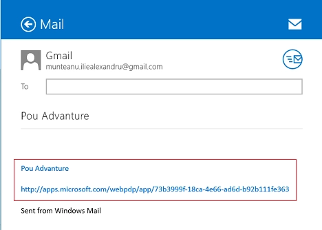Windows 8.1, apps, games, Store, share, email, link, screenshots, facebook