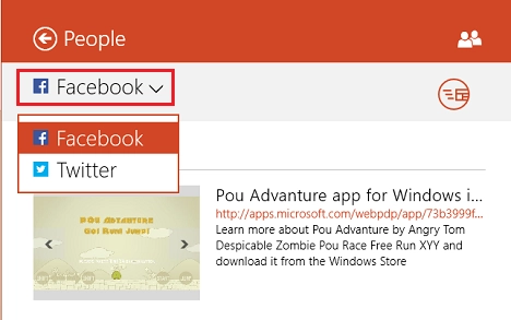 Windows 8.1, apps, games, Store, share, email, link, screenshots, facebook