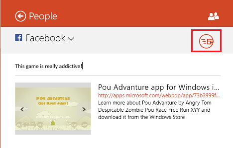 Windows 8.1, apps, games, Store, share, email, link, screenshots, facebook