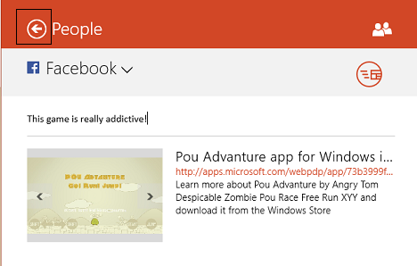 Windows 8.1, apps, games, Store, share, email, link, screenshots, facebook