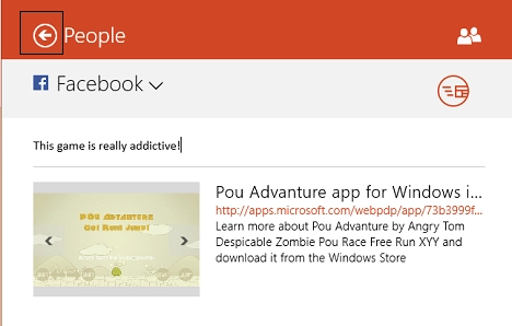Windows 8.1, apps, games, Store, share, email, link, screenshots, facebook
