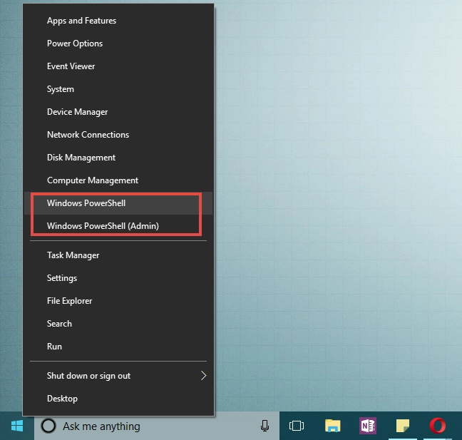 WinX, menu, Windows 10, shortcuts