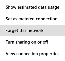 Windows 8, forget, wireless, network, profile