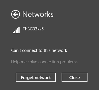 Windows 8.1, forget, wireless, network, profile