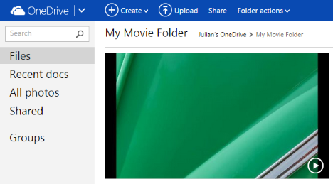 Movie Maker, OneDrive, sharing, video, upload