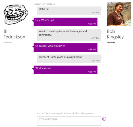 Windows 8 - How to Use the Messaging App