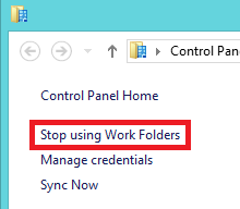 Windows 8.1, Work Folders, Set Up