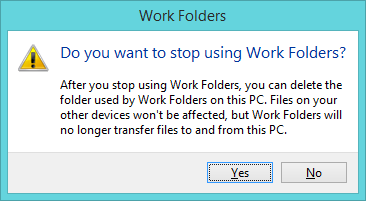 Windows 8.1, Work Folders, Set Up