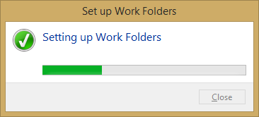 Windows 8.1, Work Folders, Set Up