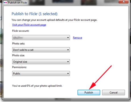 Windows Photo Gallery, Flickr, Publish, Pictures, Photos