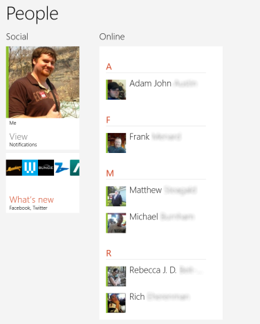 Windows 8 - How to Sort & Manage Contacts in the People App