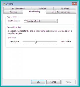 Table Input Panel