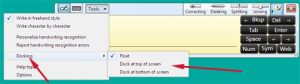 Table Input Panel