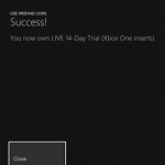 xbox one, activate, gold trial, game, subscription, QR code