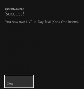 xbox one, activate, gold trial, game, subscription, QR code