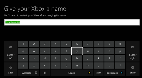 Xbox One, name, change, rename, console