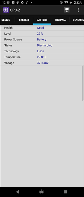 Details about the battery found inside the Sony Xperia 10 II