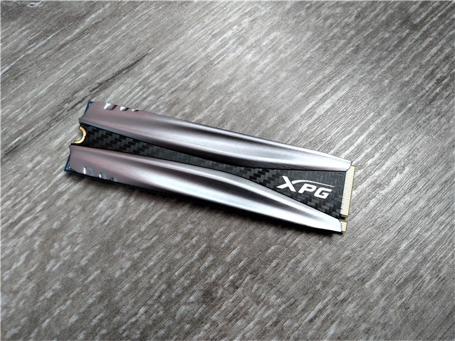 A view of the ADATA XPG Gammix S50 SSD