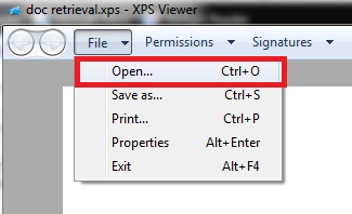How to Handle XPS Files with the XPS Viewer in Windows 7 or Windows 8