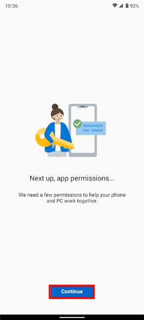 The app needs more permissions on your Android
