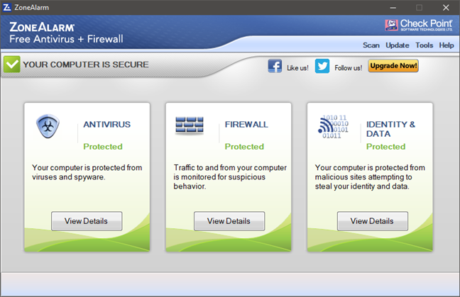 ZoneAlarm Free Antivirus + Firewall