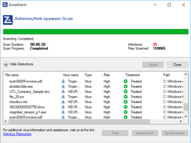 ZoneAlarm Free Antivirus + Firewall