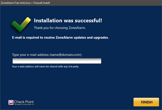 ZoneAlarm Free Antivirus + Firewall