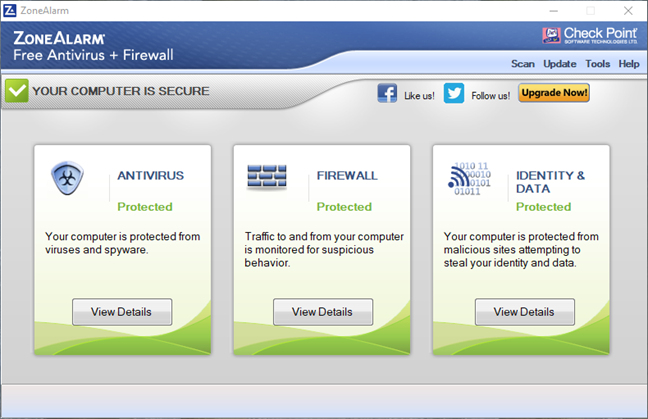 ZoneAlarm Free Antivirus + Firewall