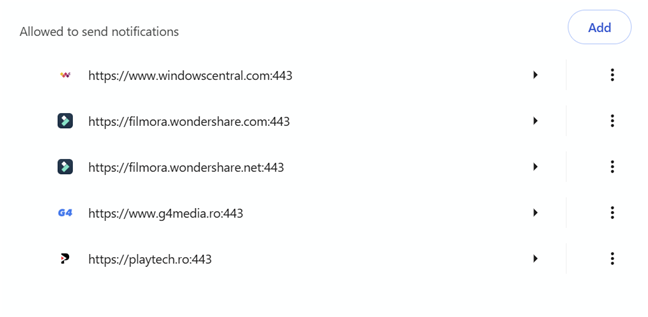 Find the site that annoys you with notifications