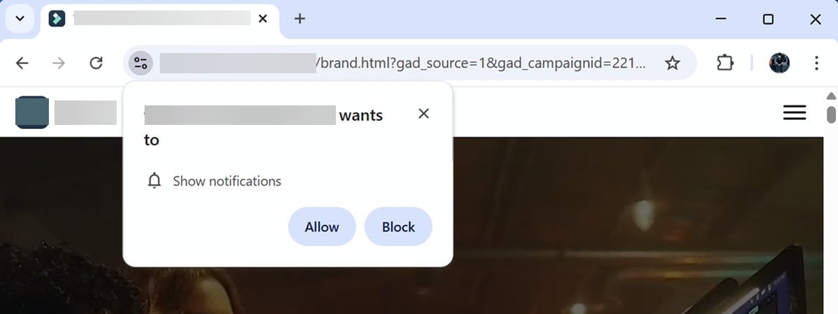 Notifications in Google Chrome