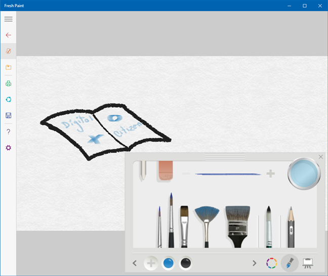 Apps like Paint: Fresh Paint (made by Microsoft)