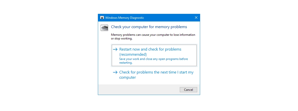 12 ways to start the Windows Memory Diagnostic troubleshooting app