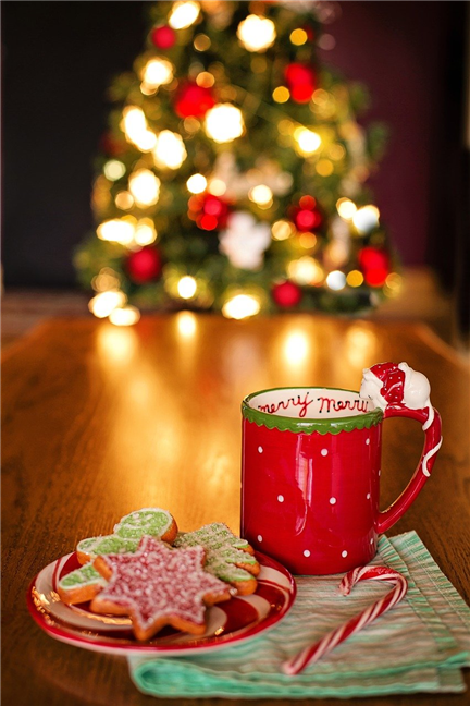 Gingerbread and a cup of warm milk