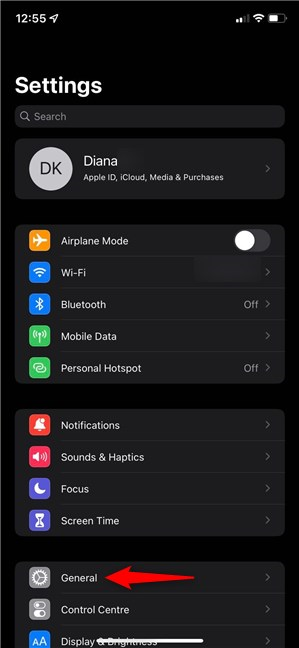 Access General Settings to find out what iPhone you have