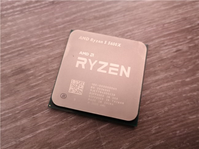 The AMD Ryzen 5 5600X desktop processor