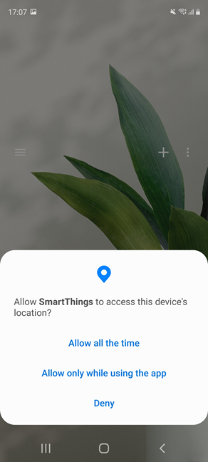 Give SmartThings the necessary permissions